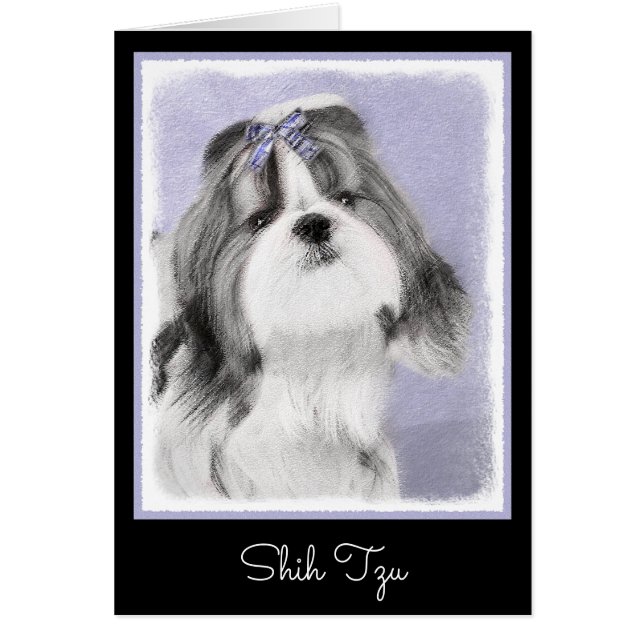 Pintura Shih Tzu - Arte Perro Original. (Frente)
