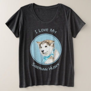 Pintura siberiana Husky de pipa - Arte original de