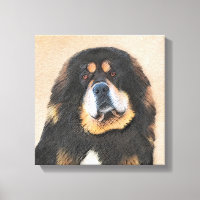 Pintura tibetana de escaramuzas - Arte de perros o