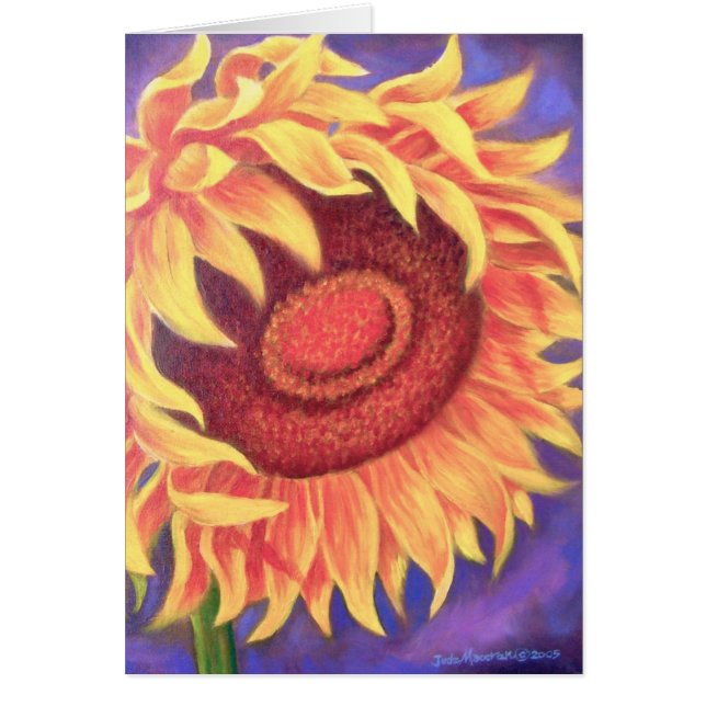 Pintura tropical de la flor del girasol - multi (Frente)