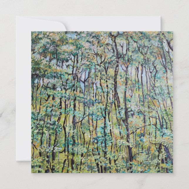 Pintura verde del bosque (Anverso)