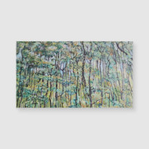 Pintura verde del bosque