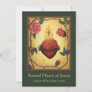 Pintura y oración del Sagrado Corazón