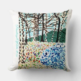 Pinturas de Ada #16 - Artista - Cojín decorativo d