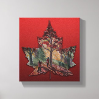 Pinturas de arte de hojas de arce de Canadá - Lien
