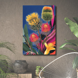 Pinturas de arte floral Impresiones vibrantes en A