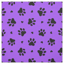 Pinturas de pata de perro negro y tela de patrón c