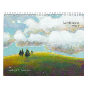 Pinturas del calendario del arte 2011 del paisaje