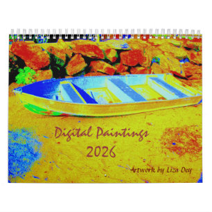 Pinturas digitales, Calendario 2025 de Liza Dey