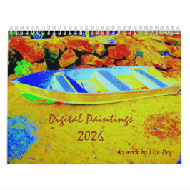 Pinturas digitales, Calendario 2026 de Liza Dey