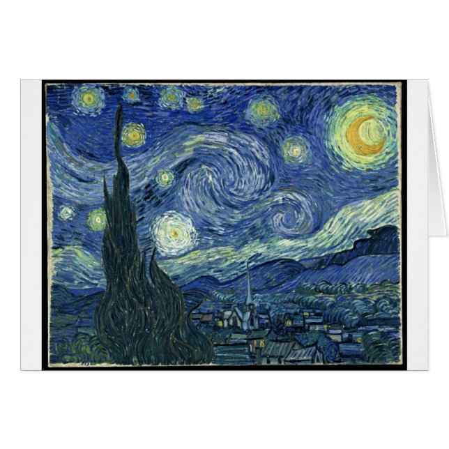 Pinturas Van Gogh:Noche estrellada Van Gogh (Anverso (Horizontal))