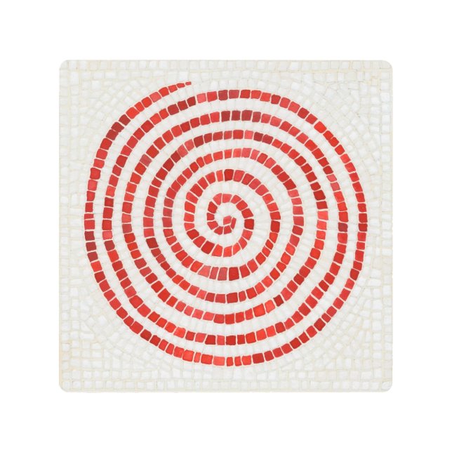 PINWHEEL MOSAIC 8x8 arte de pared Metalizado (Anverso)