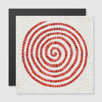 PINWHEEL MOSAIC Tarjeta magnética delgada cuadrada
