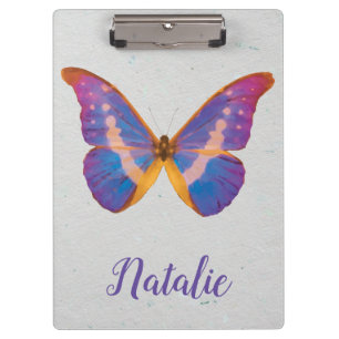 Pinza Carpeta de bolsillo de mariposa acuarela peruana