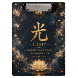 Pinza Carpeta de Bolsillo del Carácter Chino Luz (光)