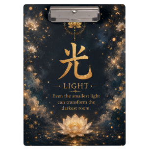 Pinza Carpeta de Bolsillo del Carácter Chino Luz (光)