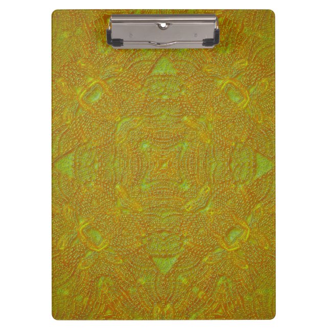 Pinza Carpeta de Mandala de Damasco de Cítricos (Anverso)