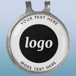 Pinza Para Gorra De Golf Logotipo simple con promoción de negocios de texto<br><div class="desc">Añade tu propio logotipo y elección de texto a este diseño. Eliminar el texto superior o inferior si lo prefiere. Minimalista y profesional. Excelente como producto promocional para sus clientes y clientes.</div>