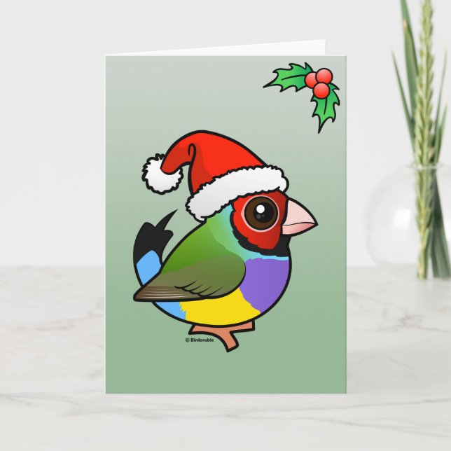 Pinzón de Gouldian del navidad (Anverso)