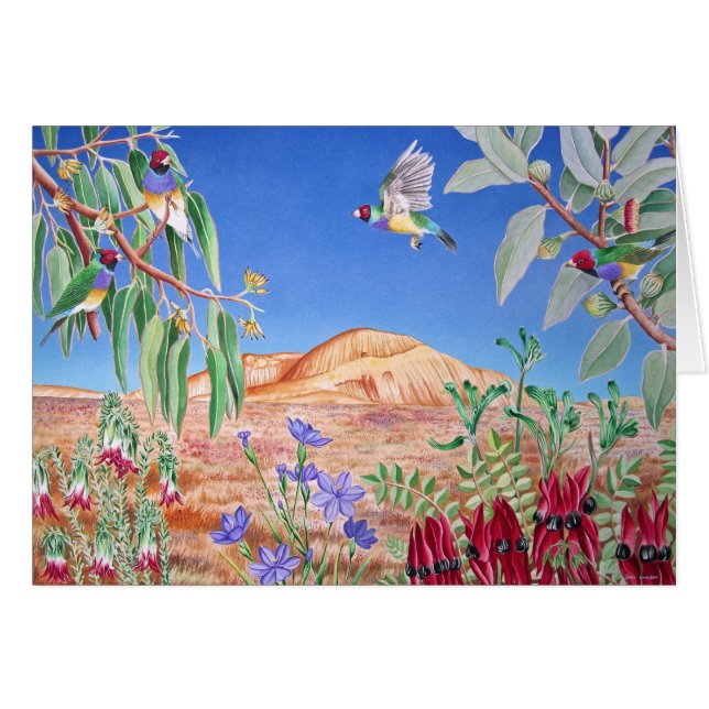 Pinzones de Gouldian, interior, Australia (Anverso (Horizontal))