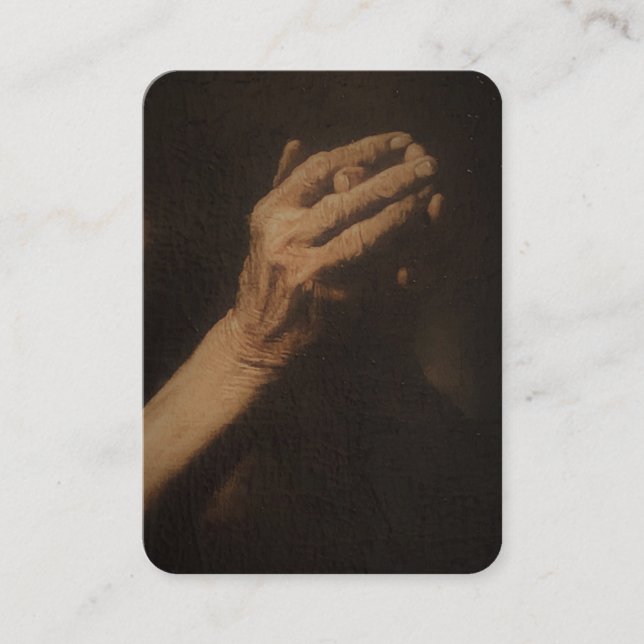 Pío Padre tras tarjeta de oración comunitaria (Anverso)