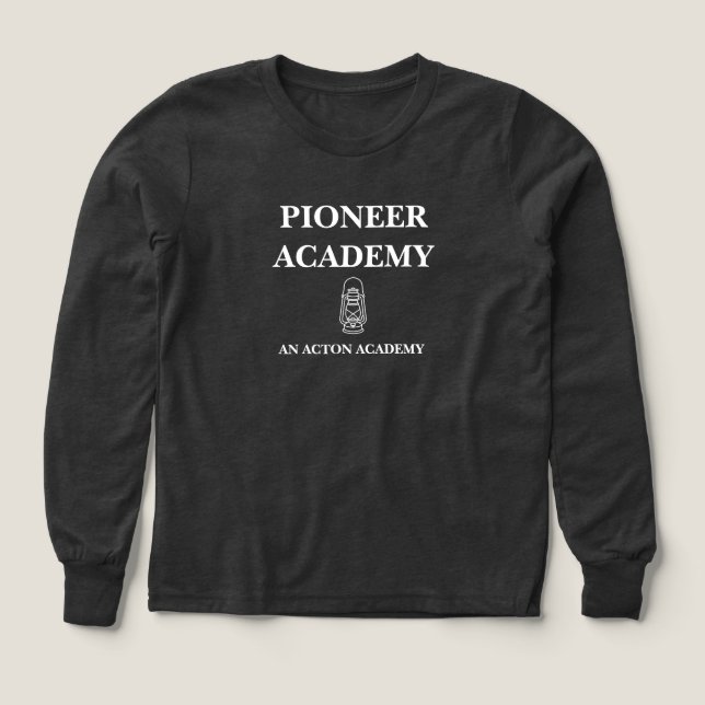 Pioneer Acton Academy Boys Tri-Blend Long Sleeve (Diseño frontal)