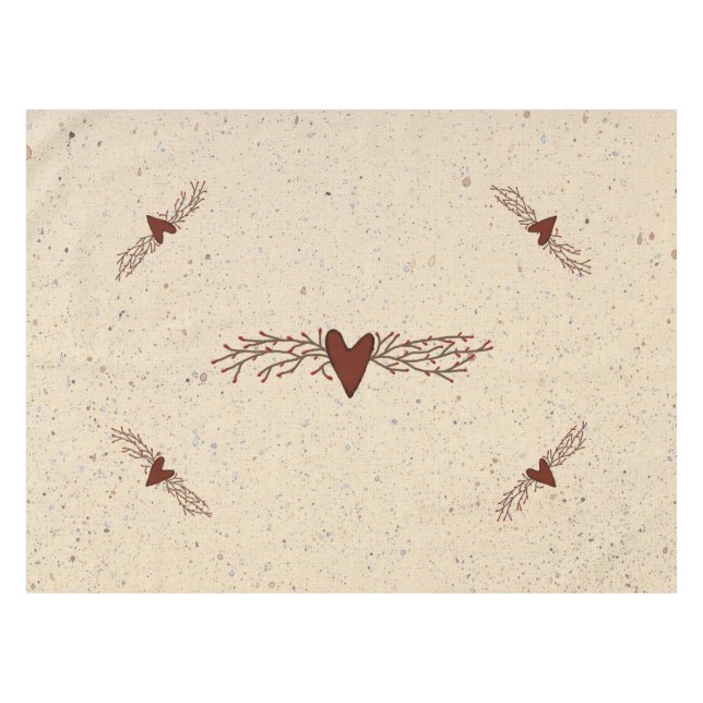 Pípedo de manteles de corazón de Berry (Frente (Horizontal))