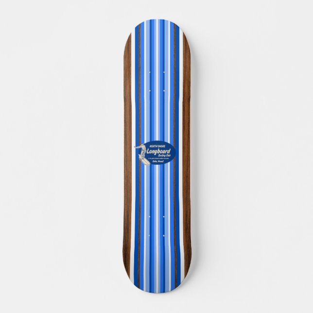 Pipeline Vintage Surf Skateboard (Anverso )