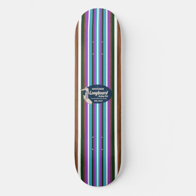 Pipeline Vintage Surf Skateboard (Anverso)