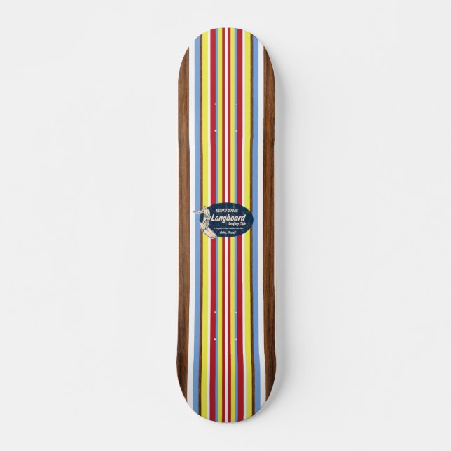 Pipeline Vintage Surf Skateboard (Anverso )