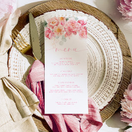 Piper Peony Floral Long Menu y Gracias