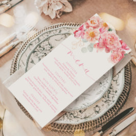 Piper Peony Floral Menu & Gracias