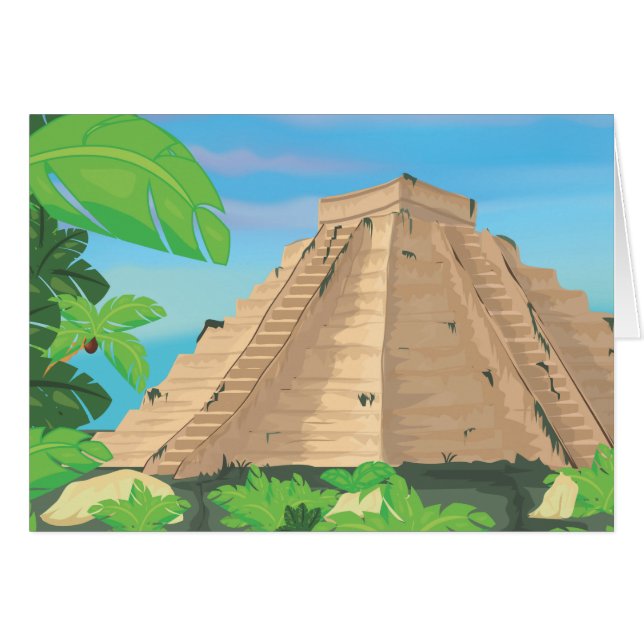 Pirámide azteca (Anverso (Horizontal))