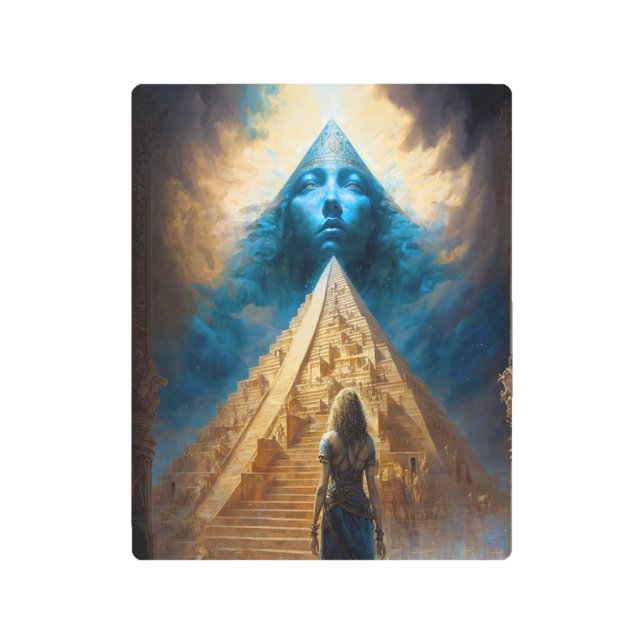 Pirámide de arte visionario surrealista impresión  (Anverso)