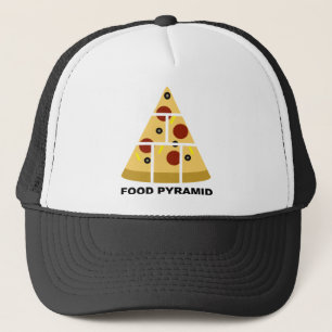 Pirámide de Comida de Pizza Gorra de Camionero Div