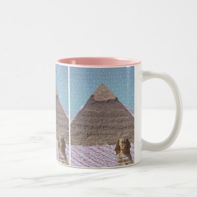 PIRÁMIDE DE KHUFU Y TAZA DE LA ESFINGE (Derecha)