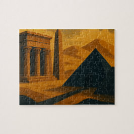 Pirámides Antiguas Mystique Puzzle Gold Blue