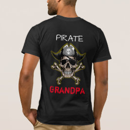 Pirata Adulto SKULL Crossbone Abuelo Camiseta