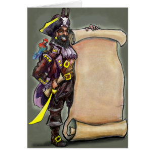 Pirata con mapa del tesoro