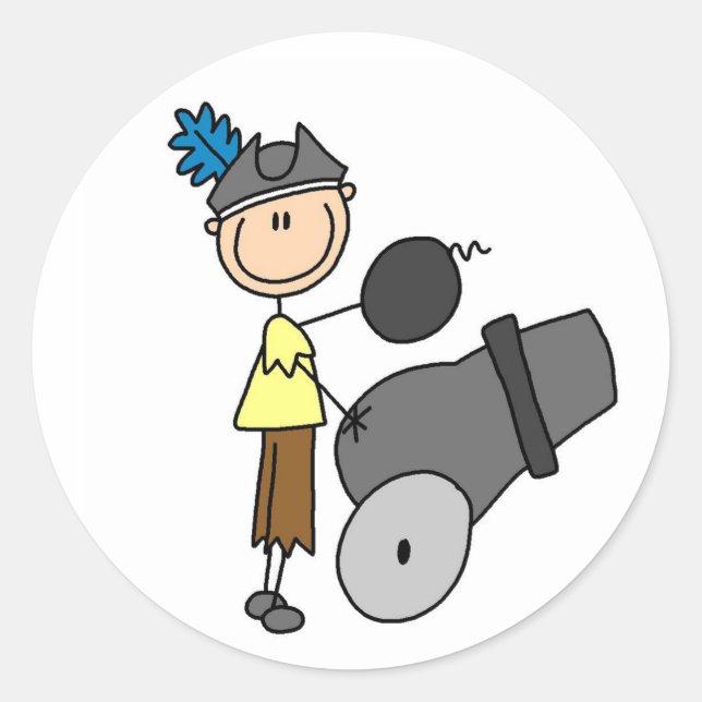 Pirata con Pegatina de cañón (Anverso)