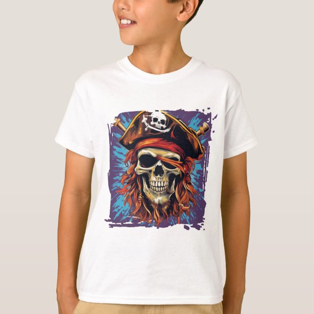 Pirata de camisetas para niños (Anverso)