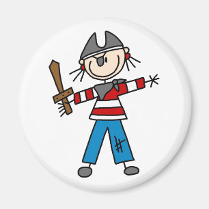 Pirata del palillo con el imán de la espada
