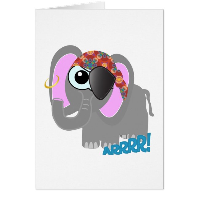 Pirata elefante de Cute Goofkins (Frente)