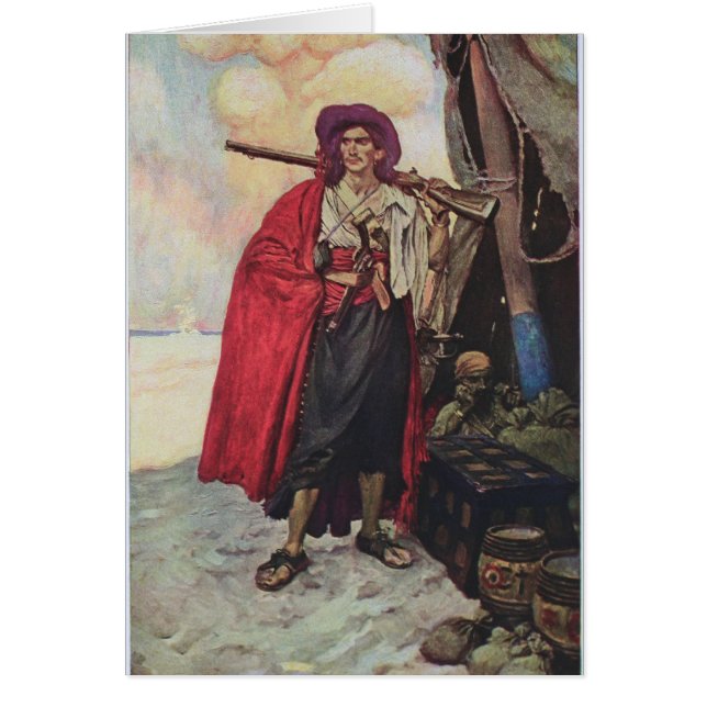 Pirata en la playa (Frente)