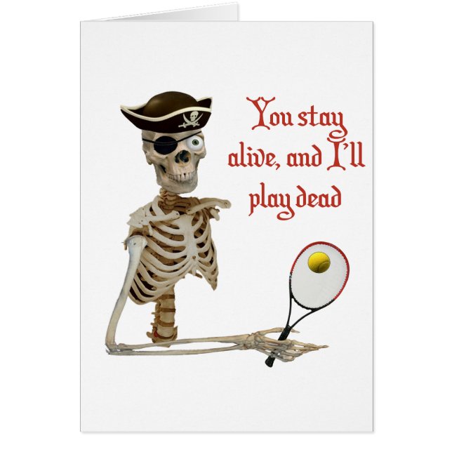 Pirata muerto del tenis del juego (Frente)
