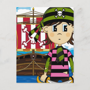 Pirata Personalizado y postal de envío