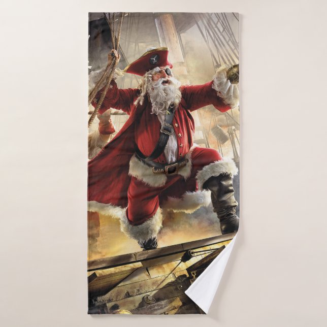 Pirata Santa (Toalla de baño)