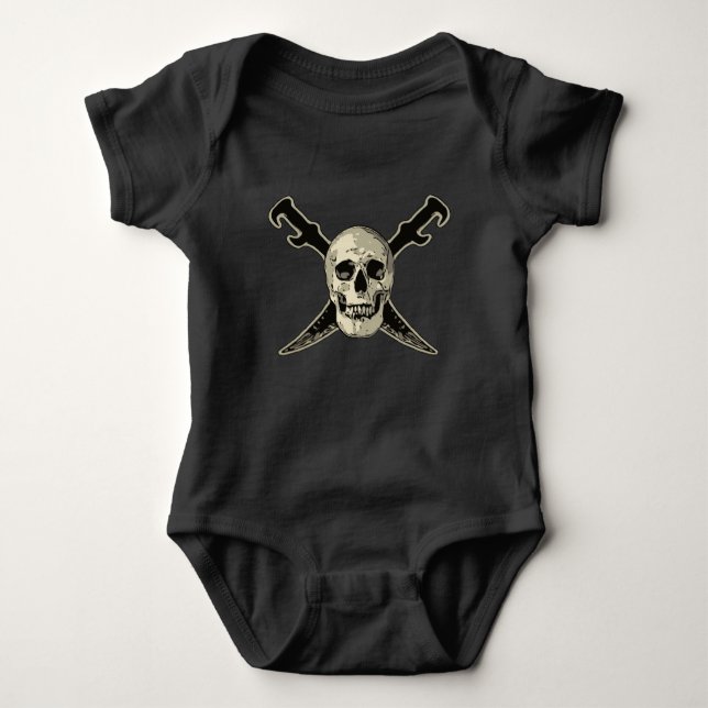 Pirata (Skull) - Bebé Jersey Bodysuit (Anverso)