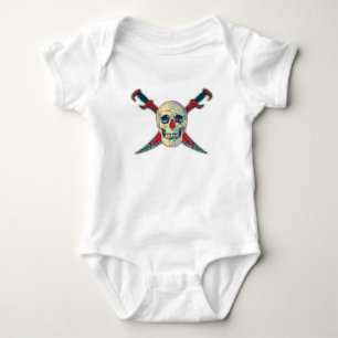 Pirata (Skull) - Bebé Jersey Bodysuit