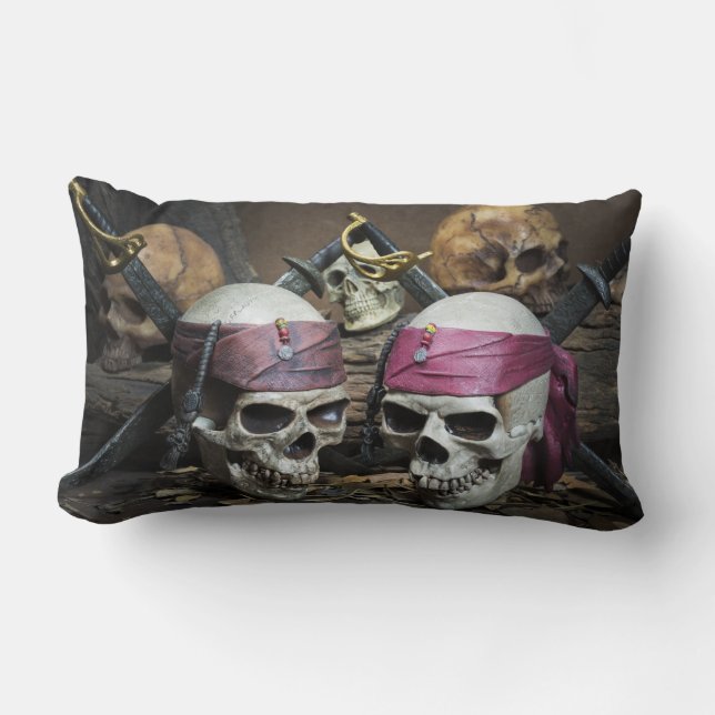 Pirata Skulls lanza almohada (Anverso)